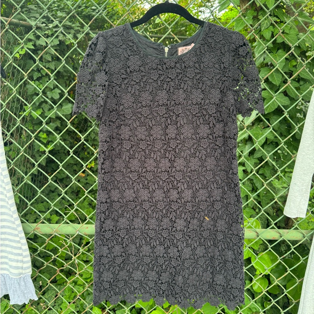 Juicy Couture Black Lace Shift Dress